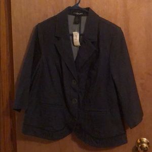 New with tags! Denim blazer size 16
